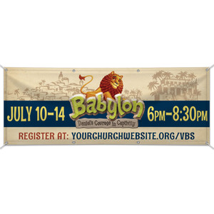 Custom Outdoor Vinyl Banner - Babylon VBS - BBAL003 Custom Outdoor Vinyl Banner - Babylon VBS - BBAL003