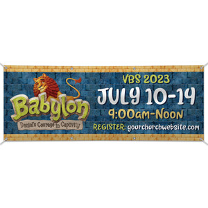 Custom Outdoor Vinyl Banner - Babylon VBS - BBAL007 Custom Outdoor Vinyl Banner - Babylon VBS - BBAL007