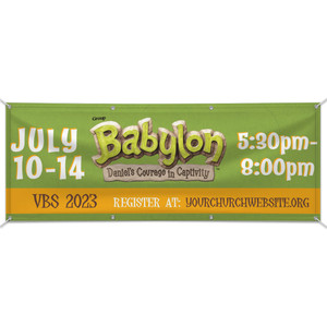 Custom Outdoor Vinyl Banner - Babylon VBS - BBAL005 Custom Outdoor Vinyl Banner - Babylon VBS - BBAL005