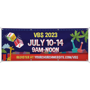 Custom Outdoor Vinyl Banner - Twists & Turns VBS - BTNT005 Custom Outdoor Vinyl Banner - Twists & Turns VBS - BTNT005