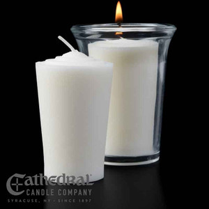 24-Hour Tapered Votive Lights - 51% Beeswax (Pack of 144) 24-Hour Tapered Votive Lights - 51% Beeswax (Pack of 144)