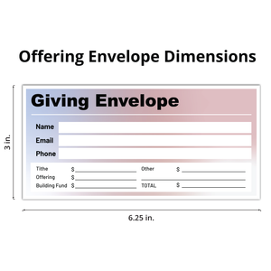 Custom Offering Envelope - Full Color - Color Gradient - EFC010 - Box of 500