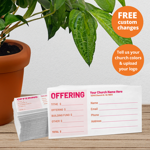 Custom Offering Envelope - Two Color - E2C012 - Box of 500