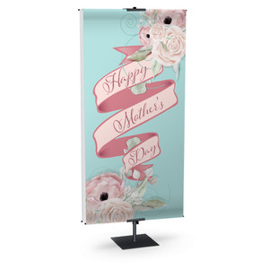 Church Banner - Ribbon & Flowers - Happy Mother's Day - bsp231801