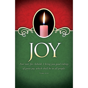 Church Bulletin - 11" - Advent - Joy - Luke 2:10 - Pack of 100 - U4354 Church Bulletin - 11" - Advent - Joy - Luke 2:10 - Pack of 100 - U4354