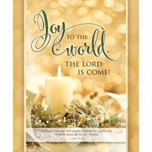 Church Bulletin - 14" - Christmas - Joy to the World - Luke 2:10 - Pack of 100 - U3998L Church Bulletin - 14" - Christmas - Joy to the World - Luke 2:10 - Pack of 100 - U3998L