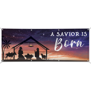 Copy of Easy Custom Outdoor Vinyl Banner - Personalize in Real Time - A Savior is Born Copy of Easy Custom Outdoor Vinyl Banner - Personalize in Real Time - A Savior is Born