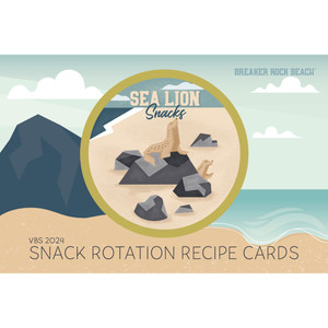 Snack Rotation Recipe Cards - Breaker Rock Lifeway VBS 2024 Snack Rotation Recipe Cards - Breaker Rock Lifeway VBS 2024