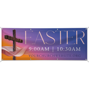 Customizable Outdoor Vinyl Banner - Vivid Easter Glory - BSP240100 Customizable Outdoor Vinyl Banner - Vivid Easter Glory - BSP240100