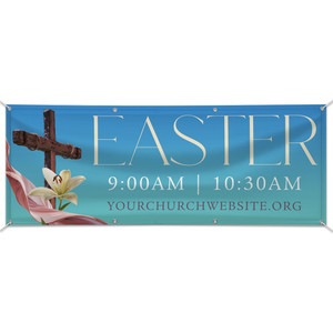 Customizable Outdoor Vinyl Banner - Vivid Easter Glory - BSP240110 Customizable Outdoor Vinyl Banner - Vivid Easter Glory - BSP240110