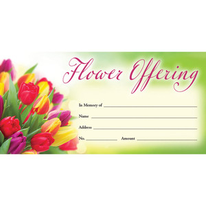 Offering Envelope - Seasonal - Flower Offering - H4196 Offering Envelope - Seasonal - Flower Offering - H4196