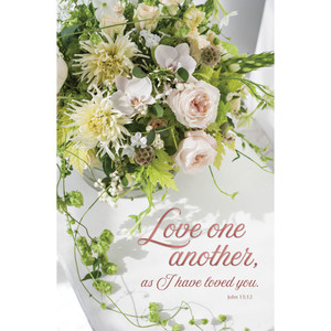 11" Bulletin - Wedding - Love one another - John 15:12 KJV - H4206 11" Bulletin - Wedding - Love one another - John 15:12 KJV - H4206