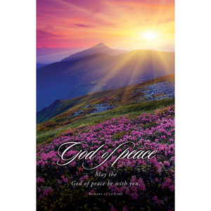 11" Bulletin - Funeral - May the God of Peace - Rom 15:33 - AP2216 11" Bulletin - Funeral - May the God of Peace - Rom 15:33 - AP2216