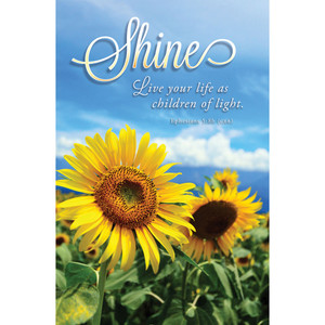 11" Bulletin - Summer - Shine - Eph 5:8b - AP2212 11" Bulletin - Summer - Shine - Eph 5:8b - AP2212