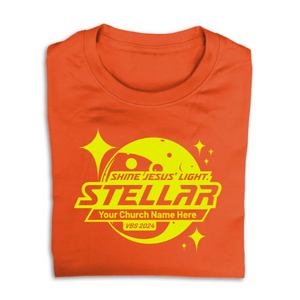 Easy Custom VBS T-Shirt - One Color Design - Stellar VBS - VSTE0131 Easy Custom VBS T-Shirt - One Color Design - Stellar VBS - VSTE0131