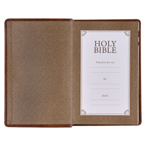 KJV Gift Edition Bible - Imitation Leather, Brown