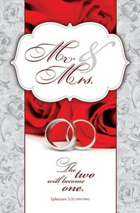 Bulletin 11" - Wedding - Mr. and Mrs. (Ephesians 5:31, NIV) (Pack of 100) Bulletin 11" - Wedding - Mr. and Mrs. (Ephesians 5:31, NIV) (Pack of 100)