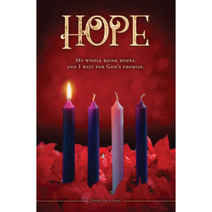 Church Bulletin 11" - Advent - HOPE - Psalm 130:5 (CEB) (Pack of 100) Church Bulletin 11" - Advent - HOPE - Psalm 130:5 (CEB) (Pack of 100)