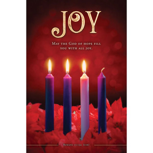 Church Bulletin 11" - Advent - JOY - Romans 15:13 (CEB) (Pack of 100) Church Bulletin 11" - Advent - JOY - Romans 15:13 (CEB) (Pack of 100)