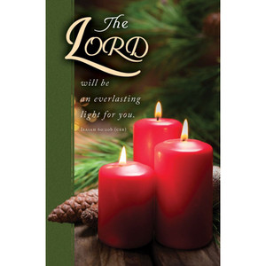 Church Bulletin 11" - Christmas - Everlasting Light - Isaiah 60:20 (CEB) (Pack of 100)