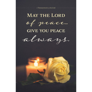 Church Bulletin 11" - Funeral - The Lord of Peace - 2 Thessalonians 3:16a (CEB) (Pack of 100) Church Bulletin 11" - Funeral - The Lord of Peace - 2 Thessalonians 3:16a (CEB) (Pack of 100)