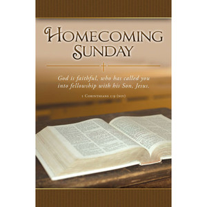 Church Bulletin 11" - General-Homecoming; 1 Corinthians 1:9 (NIV) (Pack of 100) Church Bulletin 11" - General-Homecoming; 1 Corinthians 1:9 (NIV) (Pack of 100)