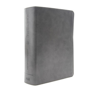 CSB He Reads Truth Bible, Smoke LeatherTouch - Bulk Case of 8
