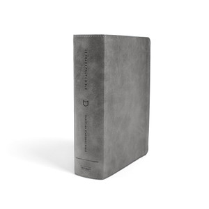 CSB He Reads Truth Bible, Smoke LeatherTouch, Indexed - Bulk Case of 8