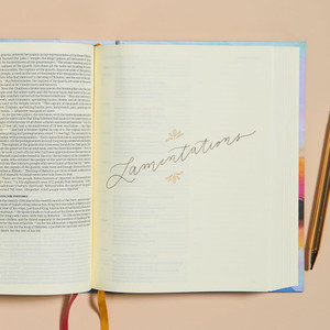 CSB Notetaking Bible, Hosanna Revival Edition, Lake Cloth-Over-Board - Bulk Case of 8