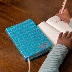 KJV Kids Bible, Thinline Edition, Aqua LeatherTouch - Bulk Case of 24