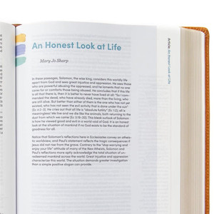 CSB Women's Bible, Butterscotch Genuine Leather, Indexed - Bulk Case of 12