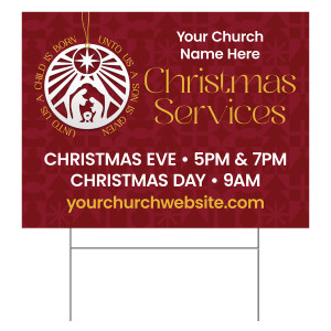 Easy Custom Outdoor Yard Sign - Personalize in Real Time - Celebrate the Birth of Jesus - YFA240300 Easy Custom Outdoor Yard Sign - Personalize in Real Time - Celebrate the Birth of Jesus - YFA240300