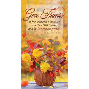 Offering Envelope - Thanksgiving - Give Thanks (Pack of 100) Offering Envelope - Thanksgiving - Give Thanks (Pack of 100)