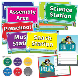 Activity Center Signs & Publicity Pack - Road Trip VBS 2025 by Cokesbury Activity Center Signs & Publicity Pack - Road Trip VBS 2025 by Cokesbury