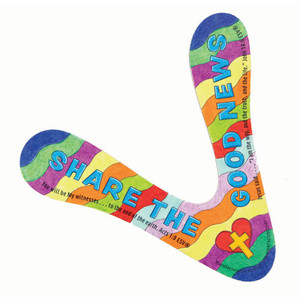 Good News Flyer Boomerang Craft (Pack of 12) - Epic Australian Adventure by CPH Good News Flyer Boomerang Craft (Pack of 12) - Epic Australian Adventure by CPH