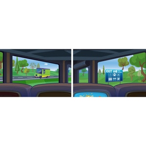 6-Panel Decorating Mural Extension (tiles to 6' x 18') - Road Trip VBS 2025 by Cokesbury