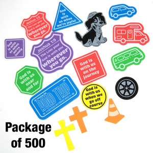 Stay-Put Stickers (Pkg of 500) - Road Trip VBS 2025 by Cokesbury