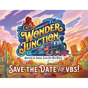 Postcard Save the date (Pack of 40) - Wonder Junction VBS 2025 by Answers Postcard Save the date (Pack of 40) - Wonder Junction VBS 2025 by Answers