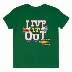 Student Shirt - Youth Large - Live it Out VBS 2025 by Orange Student Shirt - Youth Large - Live it Out VBS 2025 by Orange