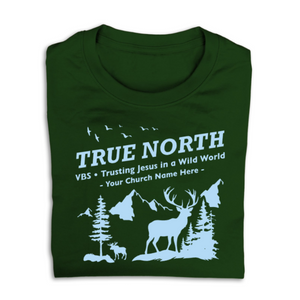 True North VBS Custom T-Shirt - One Color Design with Wild World