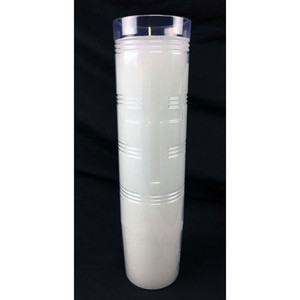 14 Day Sanctuary Lamp Candles Credo (Case of 9) Plastic Outer Container - Emkay Brand