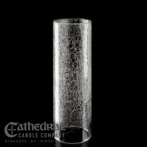 Glass Sanctuary Globe - Crackle Cylinder Crystal (4 x 12) (EACH PC 4 X 12) Glass Sanctuary Globe - Crackle Cylinder Crystal (4 x 12) (EACH PC 4 X 12)