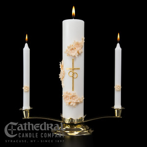 Wedding Candles - Holy Matrimony, Ensemble Gold (INDIVIDUAL SET)