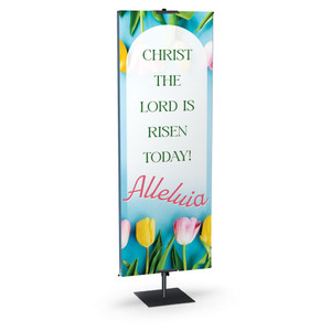 Church Banners - Spring Flowers Easter - Risen Today