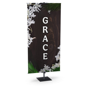 Church Banners - Faith In Bloom Easter - Grace
