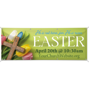 Easy Custom Outdoor Vinyl Banner - Personalize in Real Time - Easter - Spring Flowers Easy Custom Outdoor Vinyl Banner - Personalize in Real Time - Easter - Spring Flowers