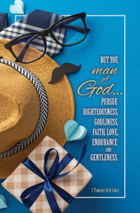 Church Bulletin 11" - Men's Day - 1 Tim 6:11 - Pursue Righteousness - NIV - Pack of 100 Church Bulletin 11" - Men's Day - 1 Tim 6:11 - Pursue Righteousness - NIV - Pack of 100