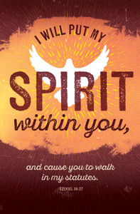 Church Bulletin 11" - Pentecost - Ezek 36:27 - I Will Put My Spirit Within You - KJV - Pack of 100 Church Bulletin 11" - Pentecost - Ezek 36:27 - I Will Put My Spirit Within You - KJV - Pack of 100