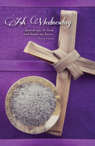Church Bulletin 11" - Ash Wednesday - Ps 139:23 - KJV - Pack of 100 Church Bulletin 11" - Ash Wednesday - Ps 139:23 - KJV - Pack of 100
