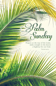 Church Bulletin 11" - Palm Sunday - Isa 40:31 - KJV - Pack of 100 Church Bulletin 11" - Palm Sunday - Isa 40:31 - KJV - Pack of 100